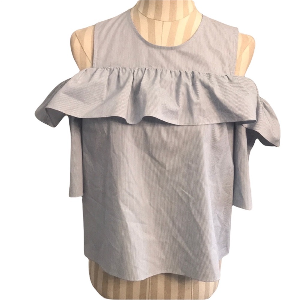 BCBGENERATION Cold Shoulder Blouse Size S